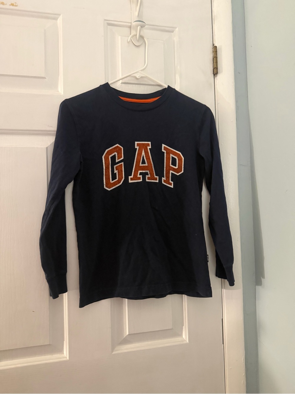 GapKids Girls L Navy GAP Varsity Logo Long Sleeve Shirt Holiday 2011